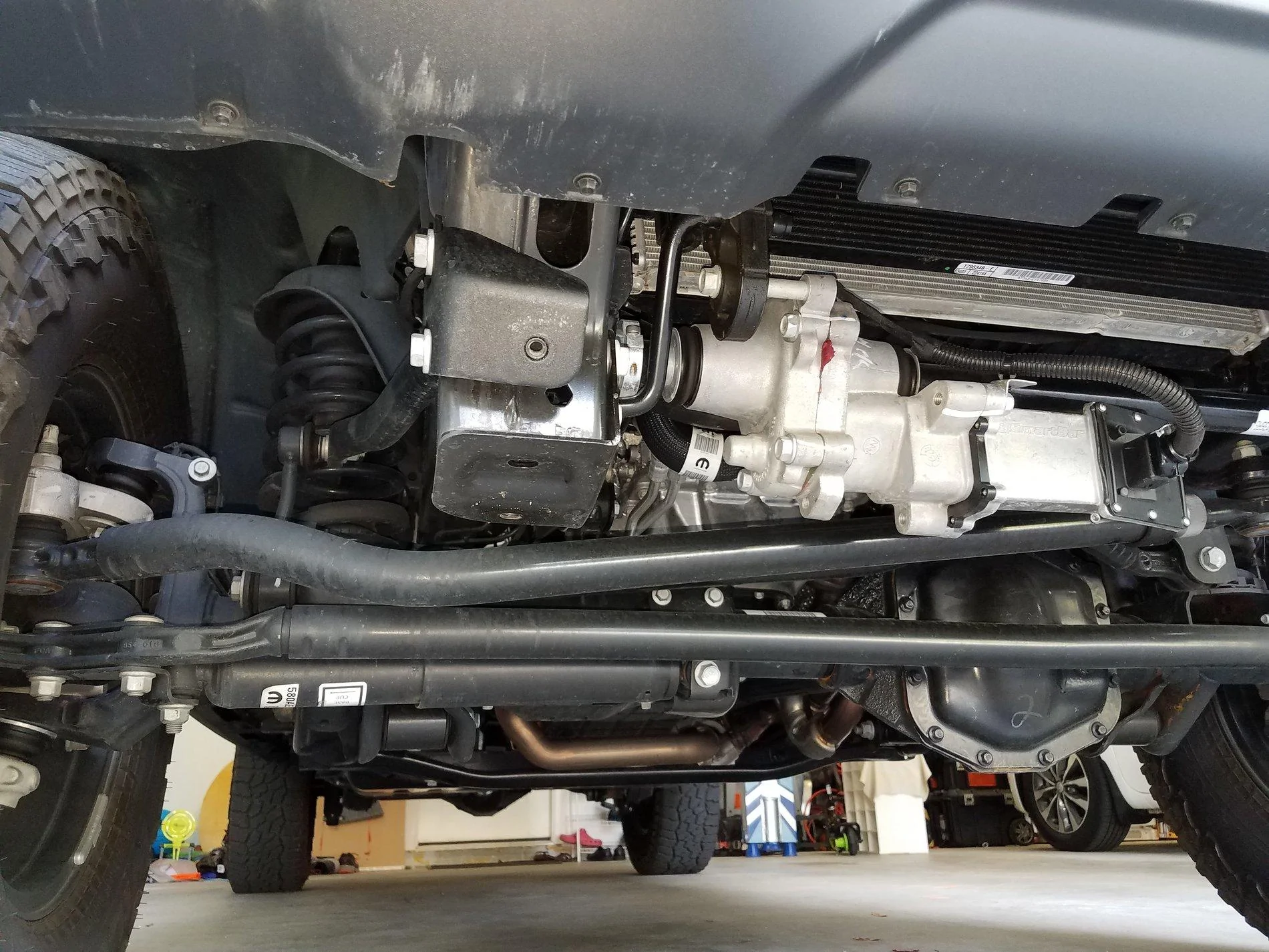 Jeep Gladiator EAG Bumper install with Apex Winch 20200721_165054