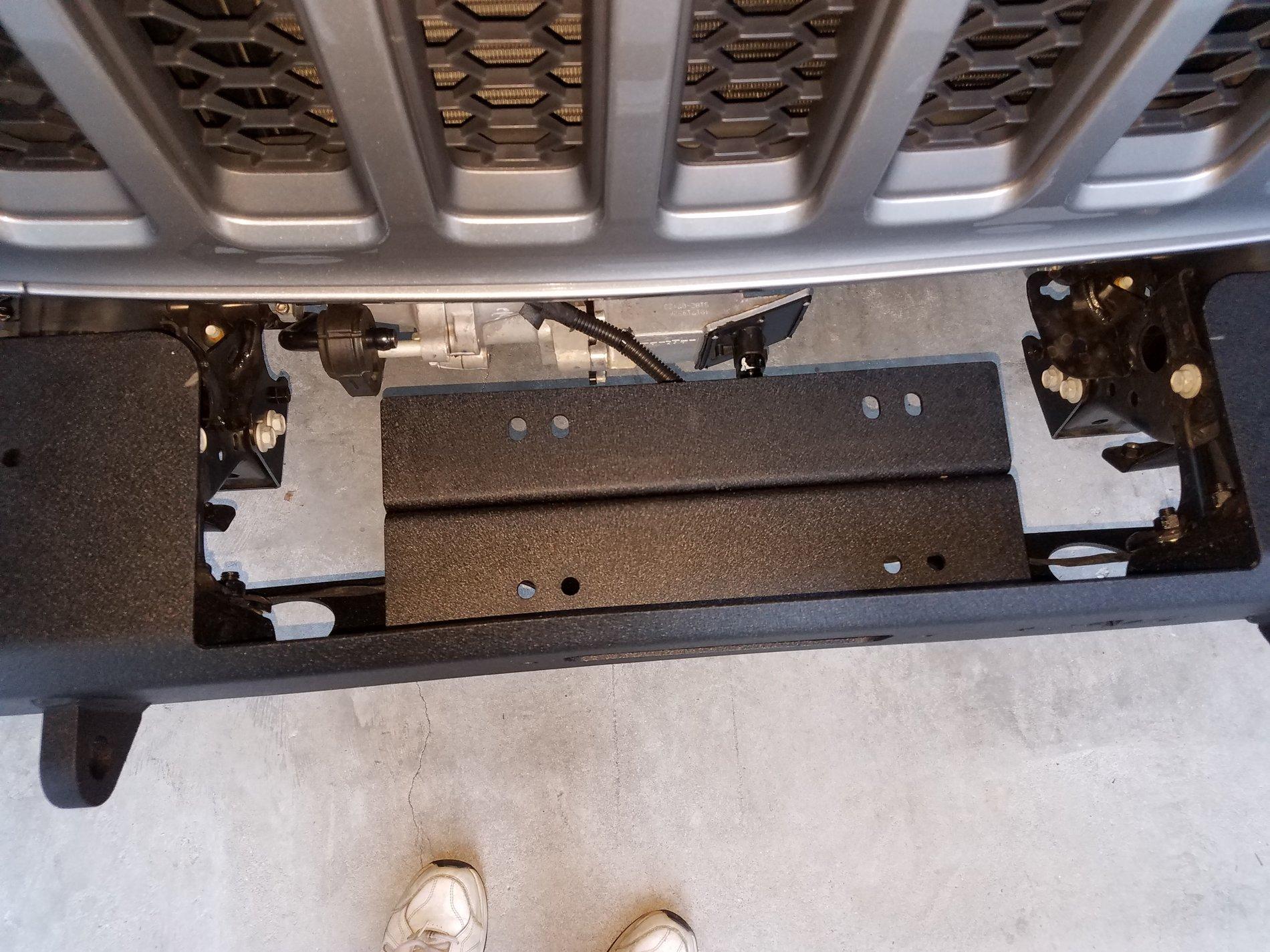 Jeep Gladiator EAG Bumper install with Apex Winch 20200721_190906