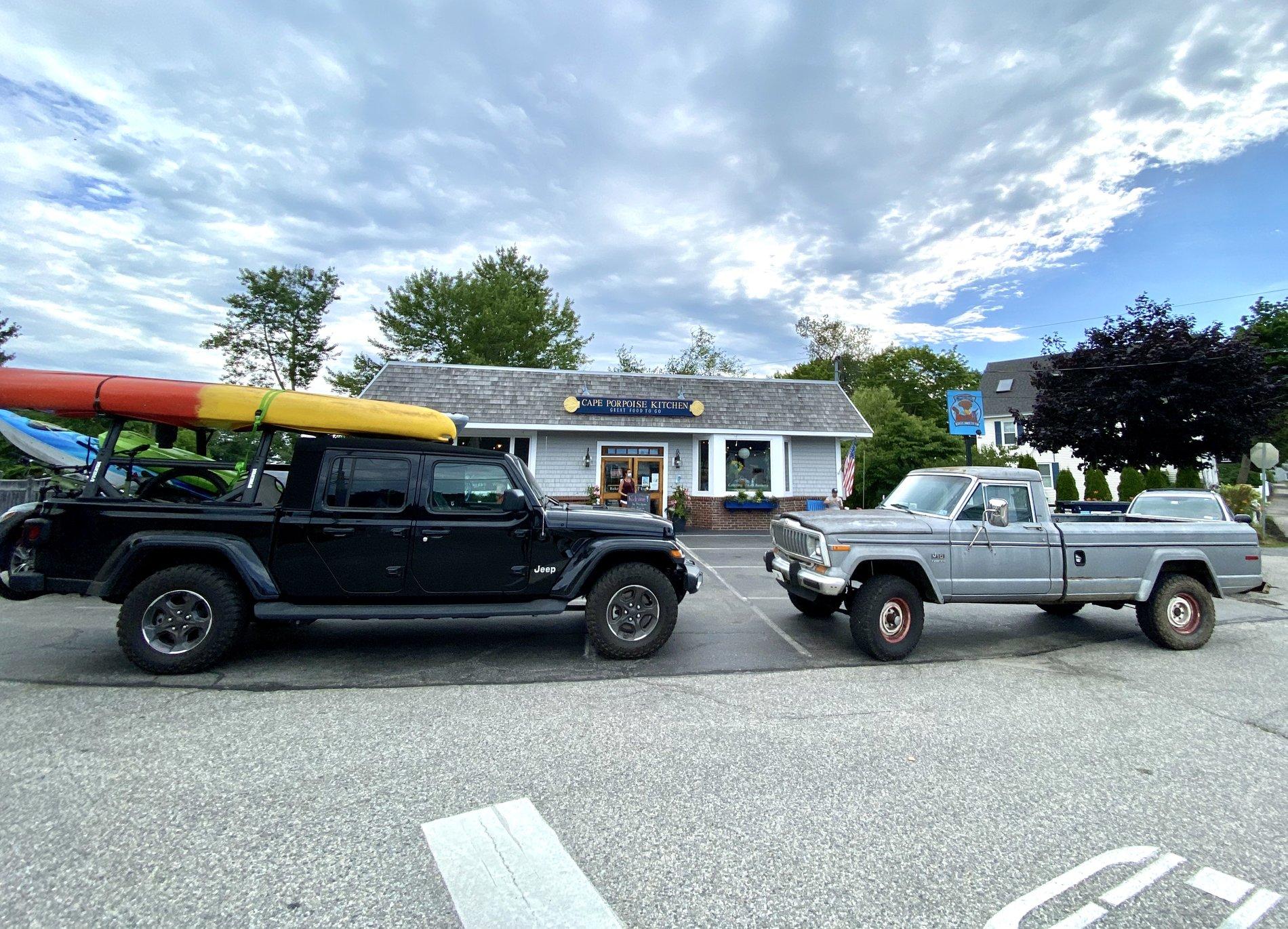 Jeep Gladiator Just Two Jeep Pick-ups Parked 8F459216-C1C2-4FBD-A17A-5BCEF1EC9E96