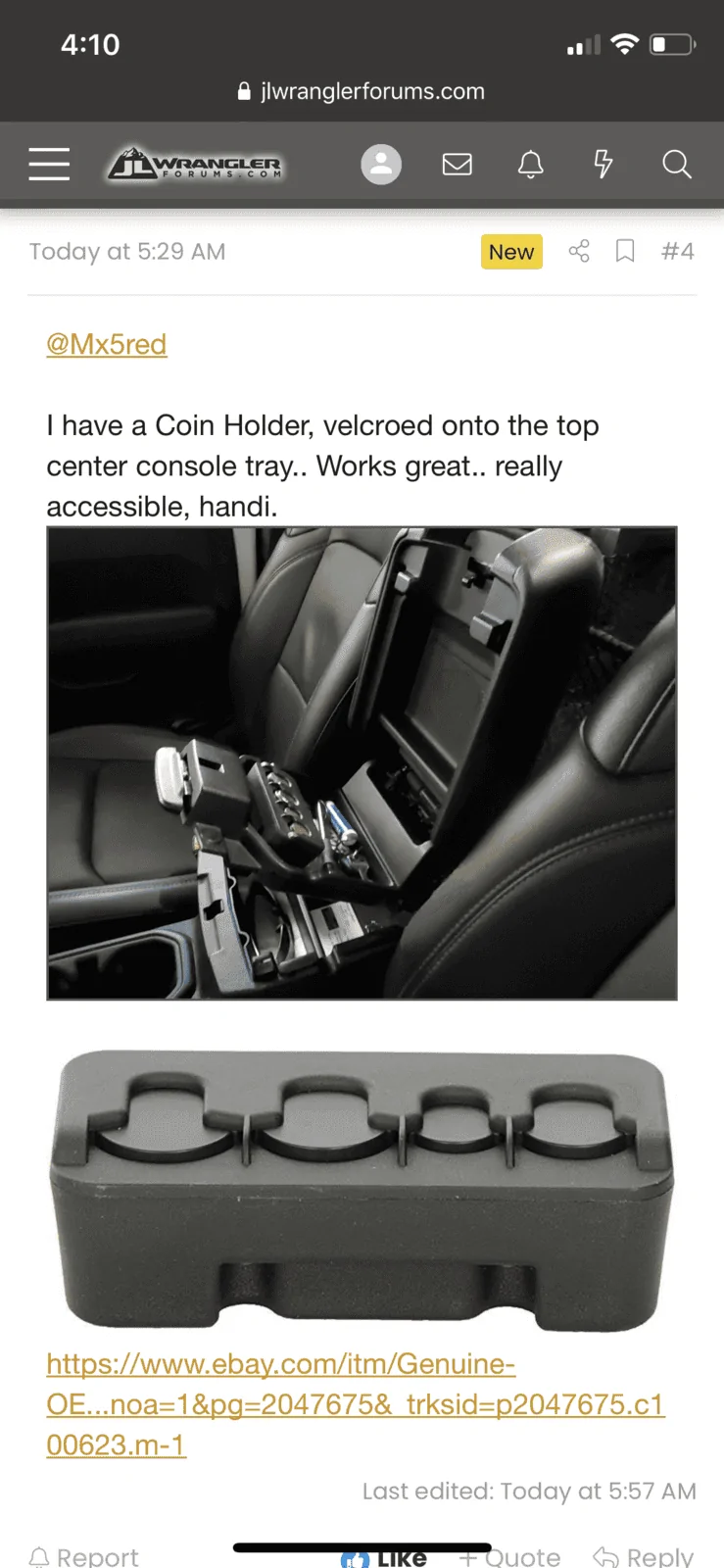 Jeep Gladiator Center console organizer comparison 85707B45-8CAC-4E93-A3E1-189BB6CC441C