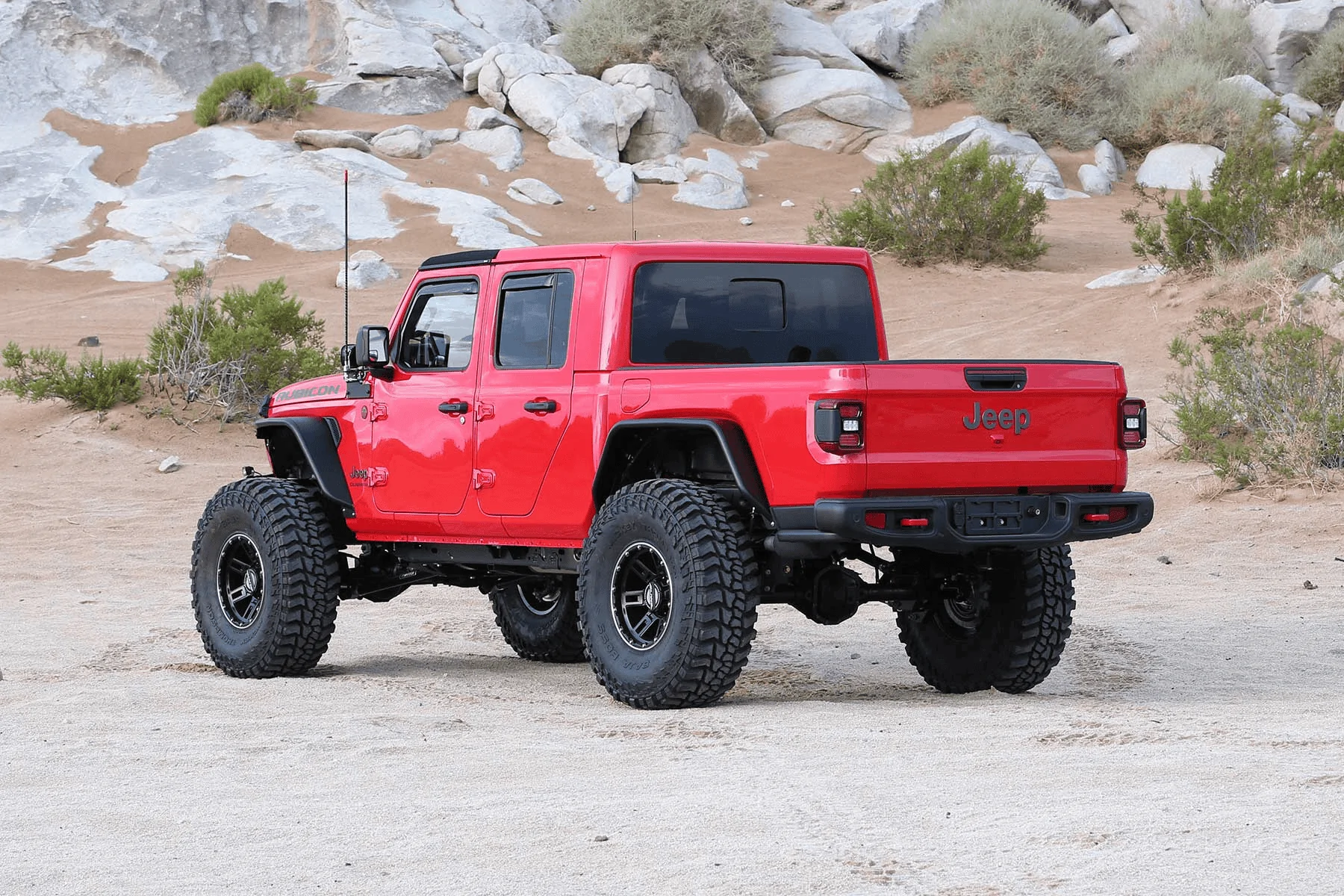Jeep Gladiator Damn...Cited for no doors and wide tires. rockchips