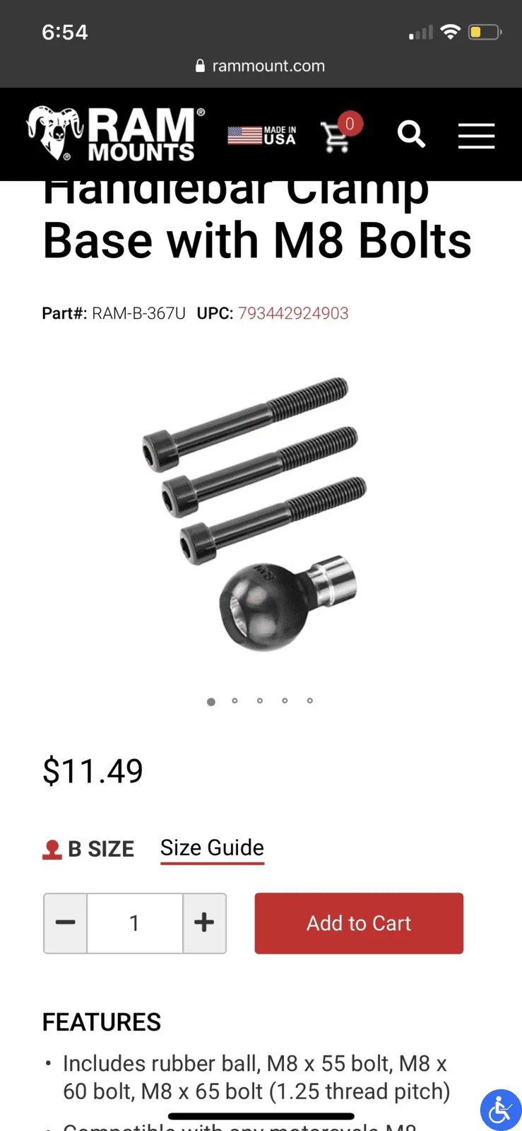 Jeep Gladiator Ram or 67 phone mount ddf155bf-edb5-44d0-a5a3-42f75189a0f1-png