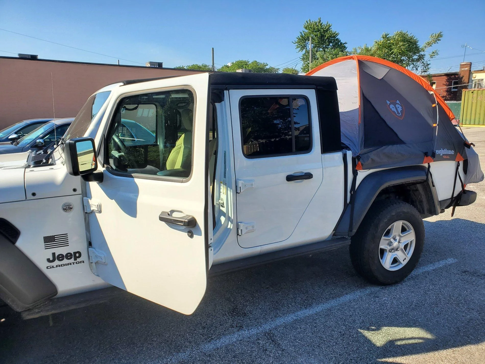 Jeep Gladiator Overland poor man bed tent 20200729_165252