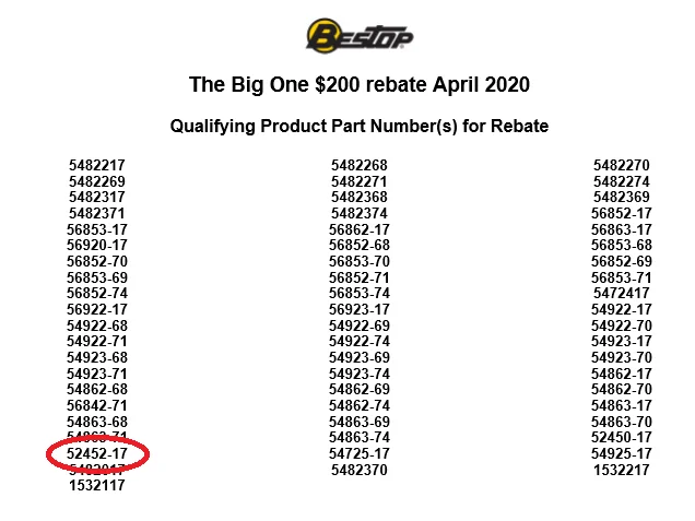 Jeep Gladiator Bestop Rebate Looks Like A Nightmare To Get My Refund 1596125568680