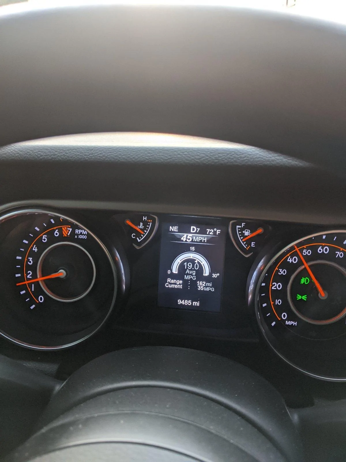 Jeep Gladiator Gas mileage IMG_20200801_070450
