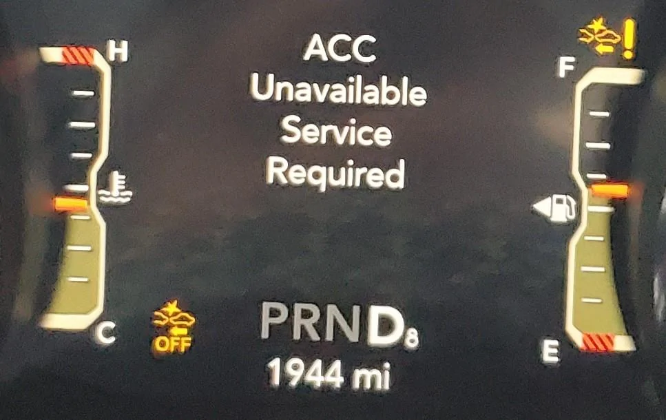 Jeep Gladiator ACC/Cruise Control Unavailable - Service Required message 20200731_200537[5642]