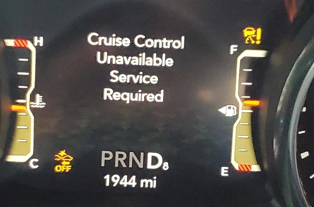 Jeep Gladiator ACC/Cruise Control Unavailable - Service Required message 20200731_200531[5641]