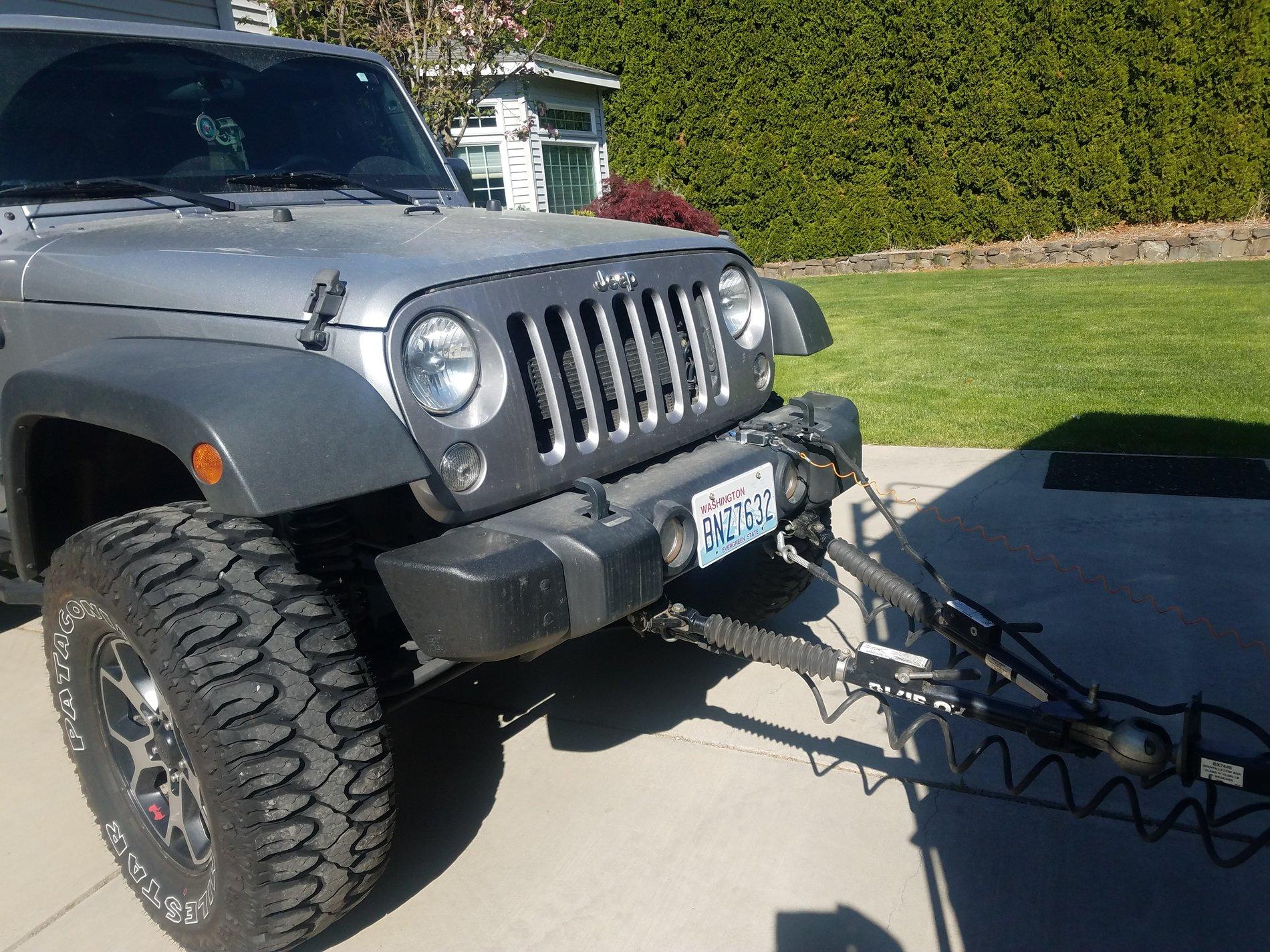 Jeep Gladiator Flat Towing and Rock Crawling, How do you protect your base plate? 20200501_094417