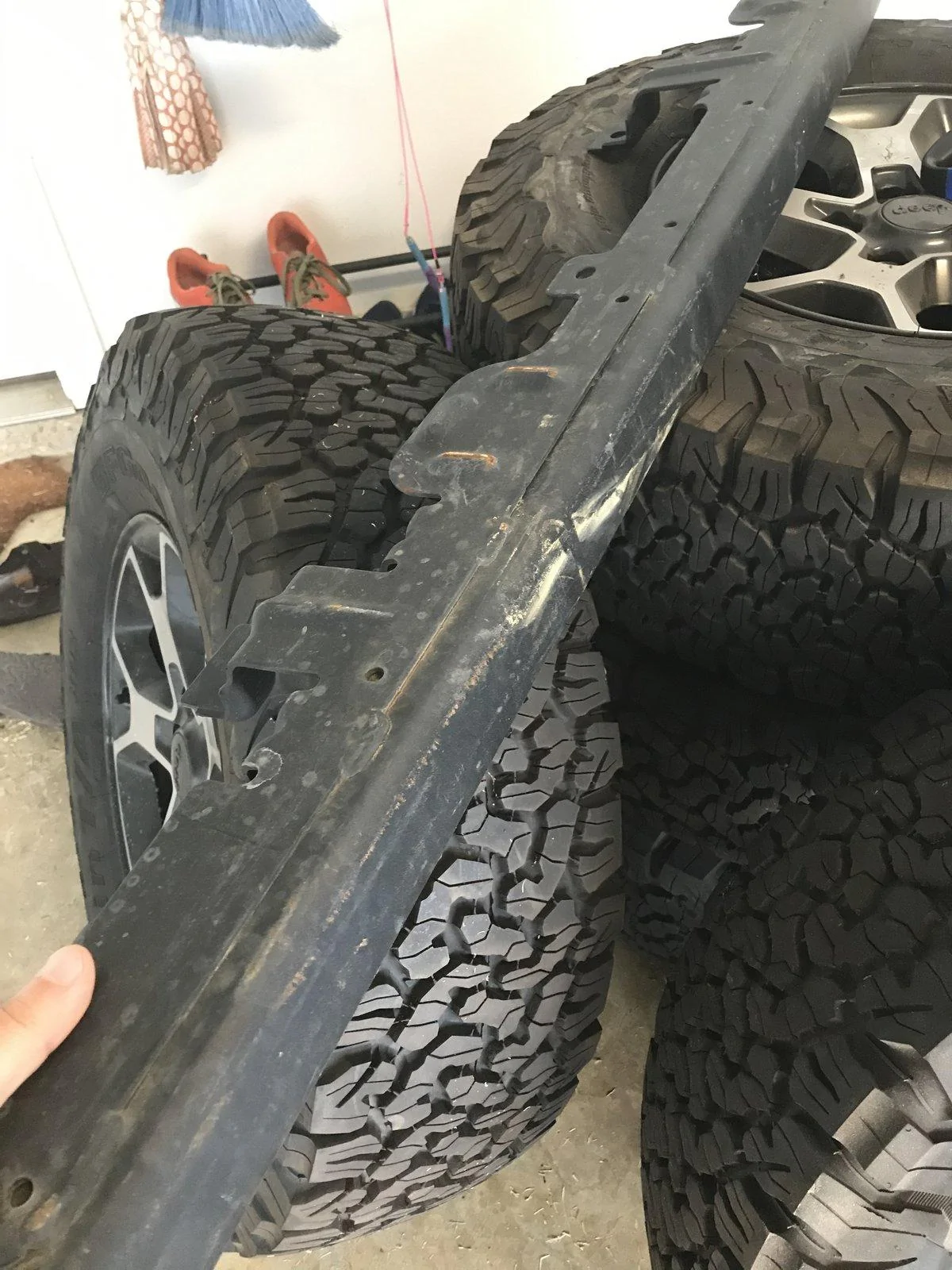 Jeep Gladiator JL Rubi sliders and stock wheels and tires. Photo Jul 09, 7 14 41 PM