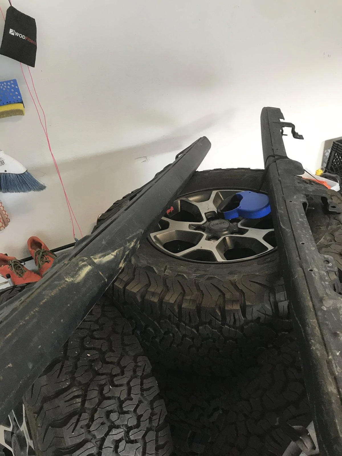 Jeep Gladiator JL Rubi sliders and stock wheels and tires. Photo Jul 09, 7 14 47 PM