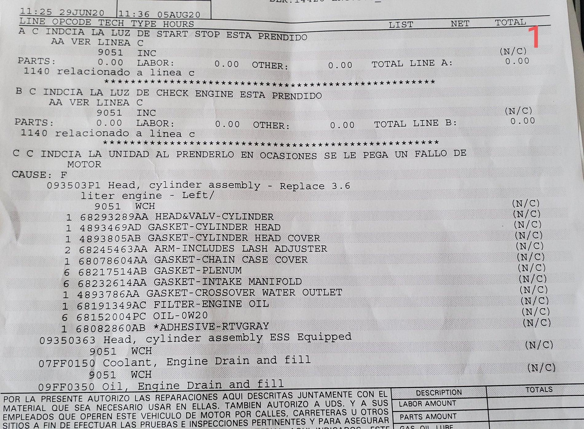 Jeep Gladiator Survey- For those with misfire issues 20200805_161413