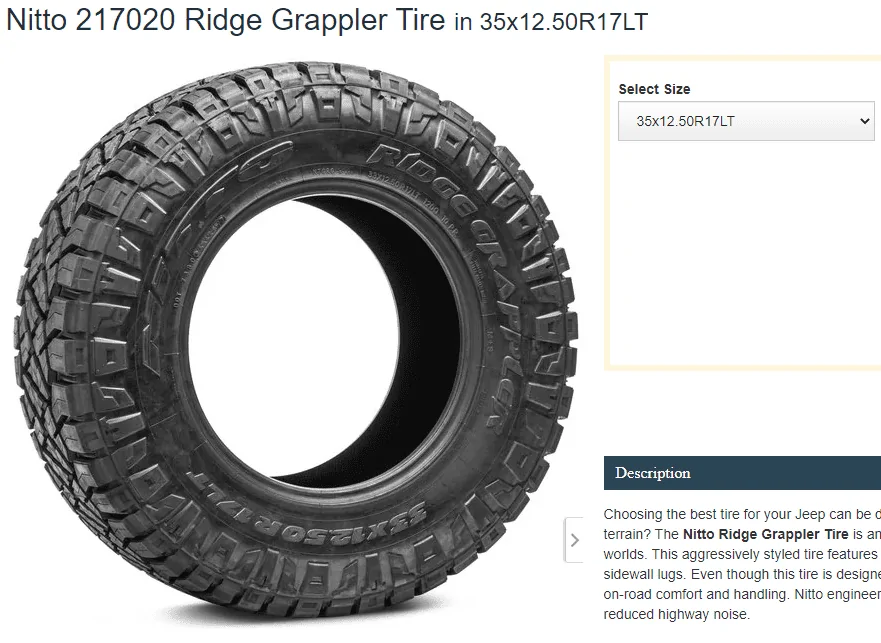 Jeep Gladiator Upgrading Tires on Rubicon Wheels 1596811515003
