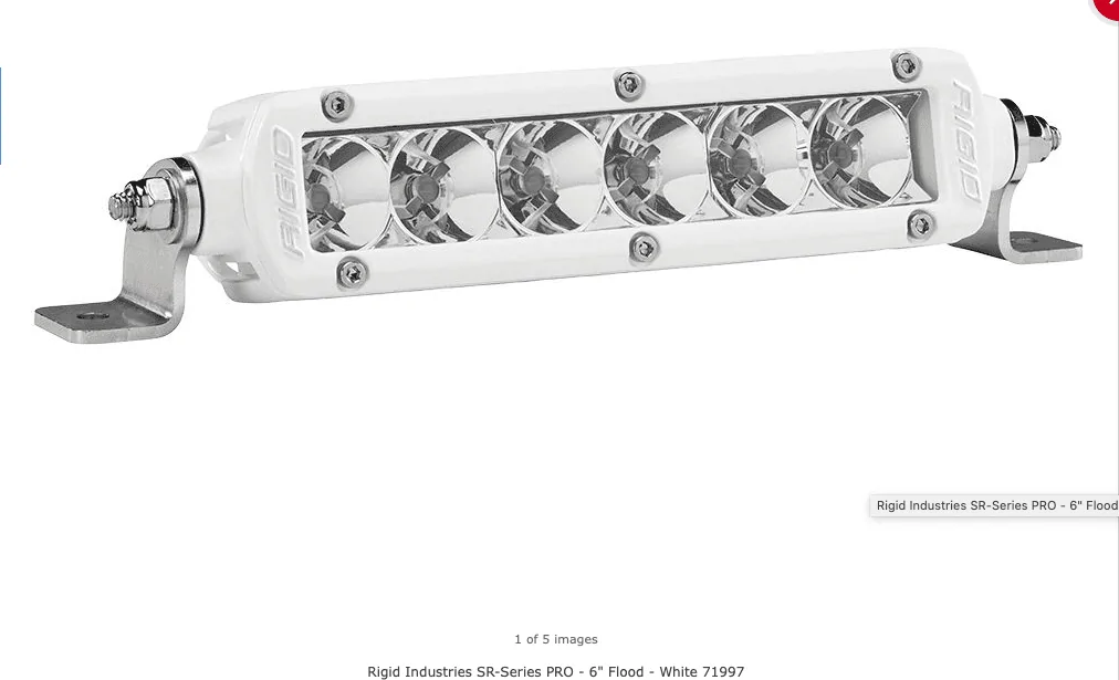 Jeep Gladiator Rigid Lights in White Casing vs Black 54081A60-0AB0-4975-AC51-F0EC15640BD9
