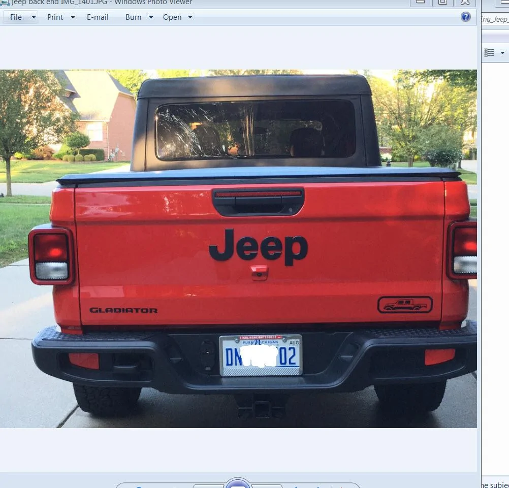 Jeep Gladiator Stickers and decal pics! 2 decals rear end -8-2020 7-02-17 PM