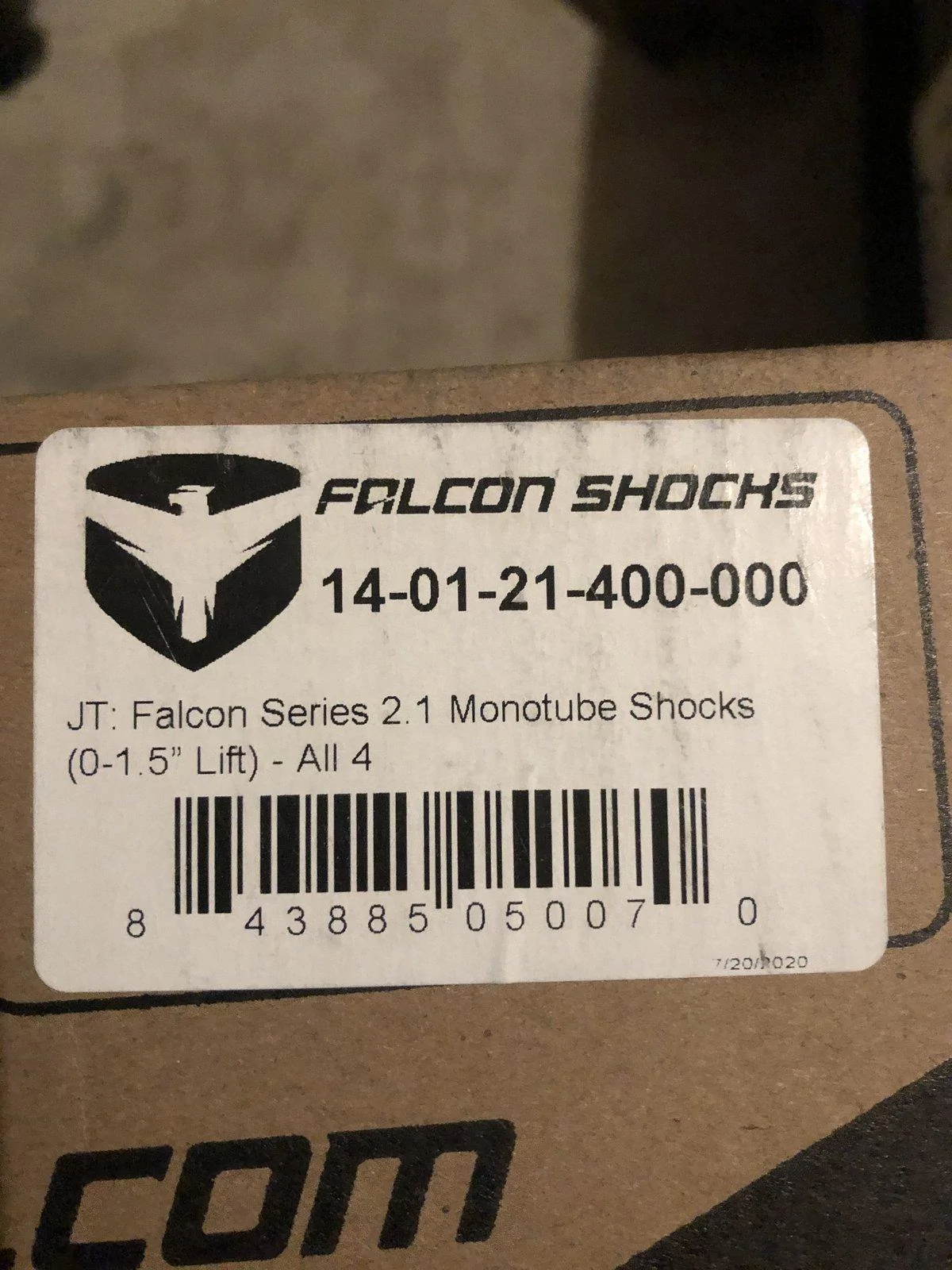 Jeep Gladiator Falcon shocks IMG_0552