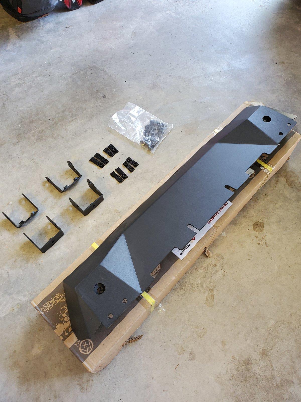 Jeep Gladiator Show me stubby bumpers options with skid plate 20200801_115700