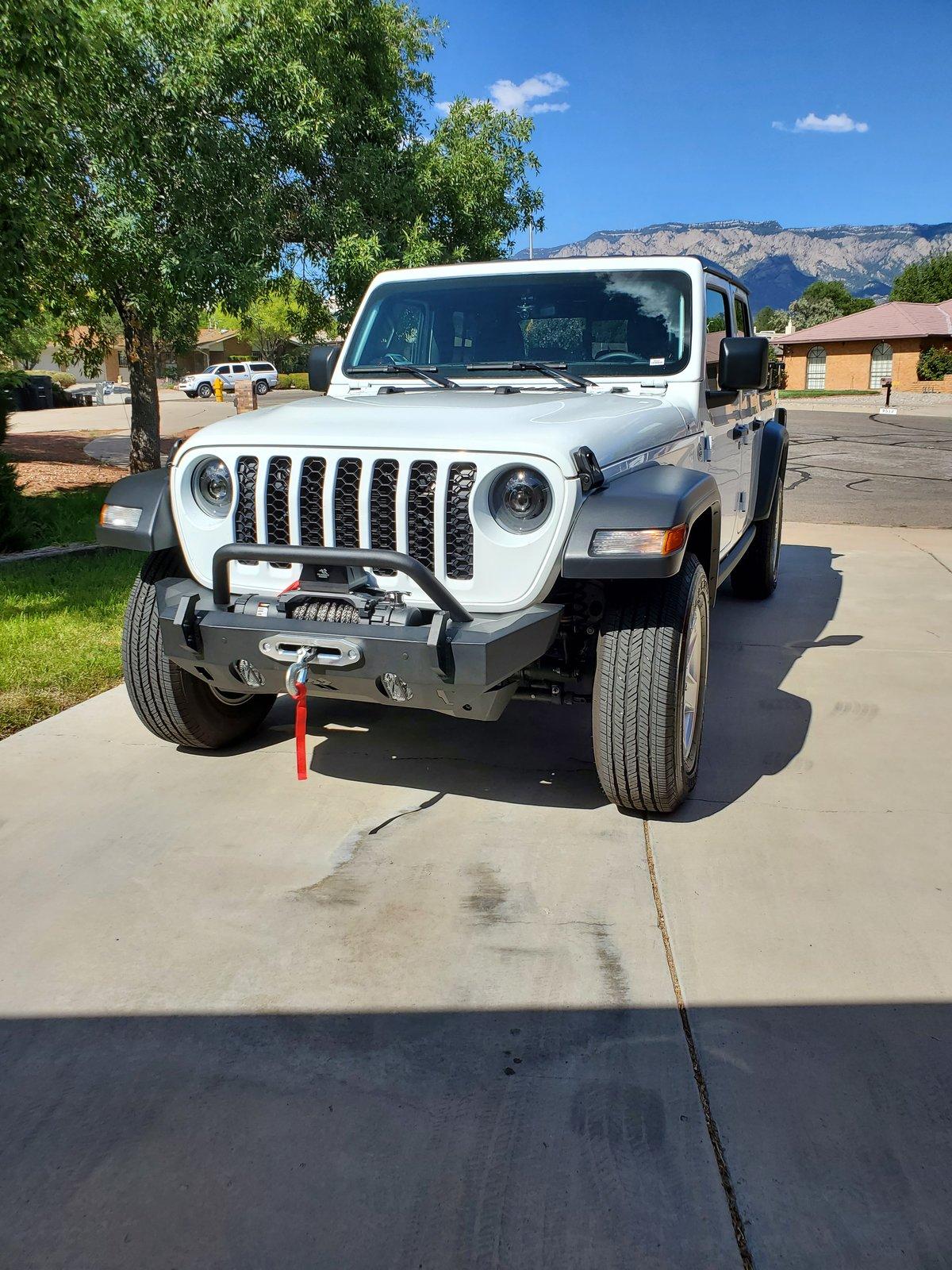 Jeep Gladiator Show me stubby bumpers options with skid plate 20200809_161256