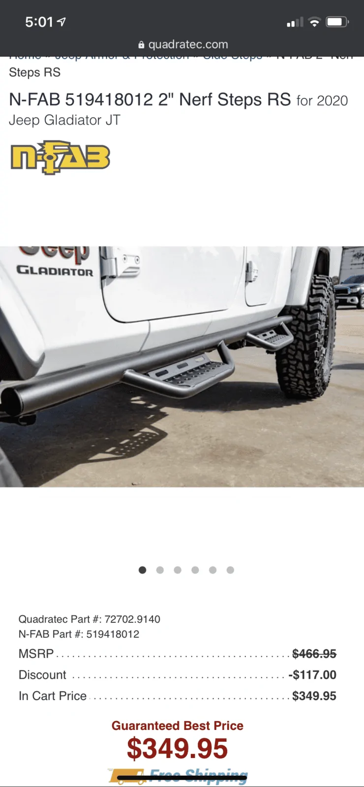 Jeep Gladiator N-Fab Nerf Step RS Textured Black for sale C5AE1F21-F4EE-49FB-8A88-2C69F3253AC4