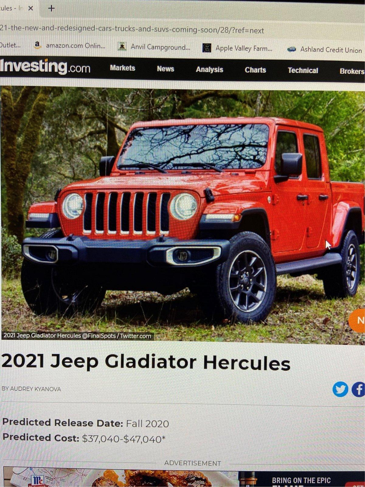 Jeep Gladiator 2021 Hercules Gladiator V8 herc