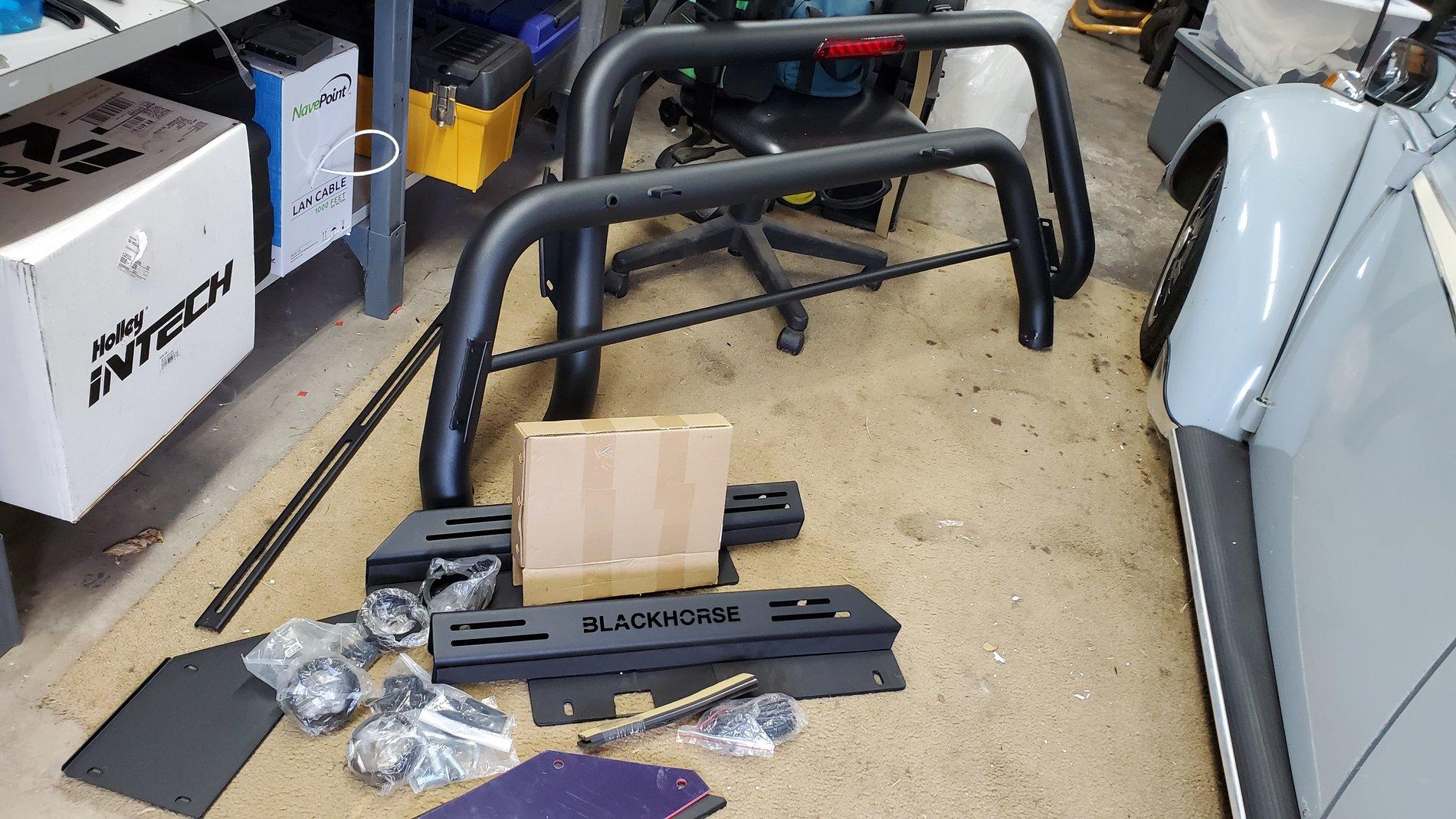 Jeep Gladiator Black Horse Roll Bar Installed 20200813_145758