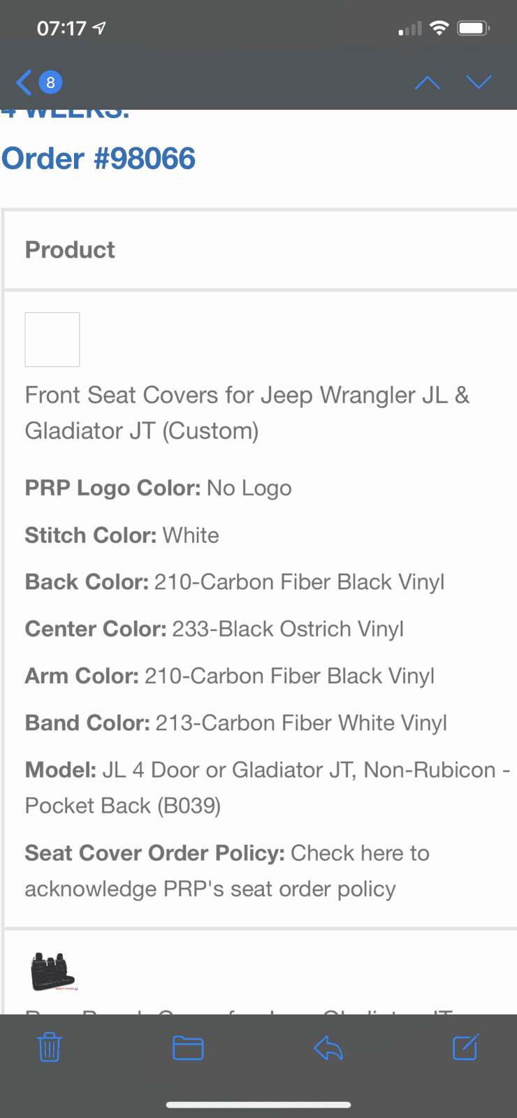 Jeep Gladiator PRP seat covers roller coaster ride. E04F8AFC-BF0C-4D01-877D-260E0093D18A