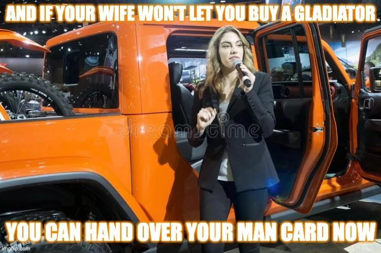 Jeep Gladiator Wife hates gladiator 4bna82