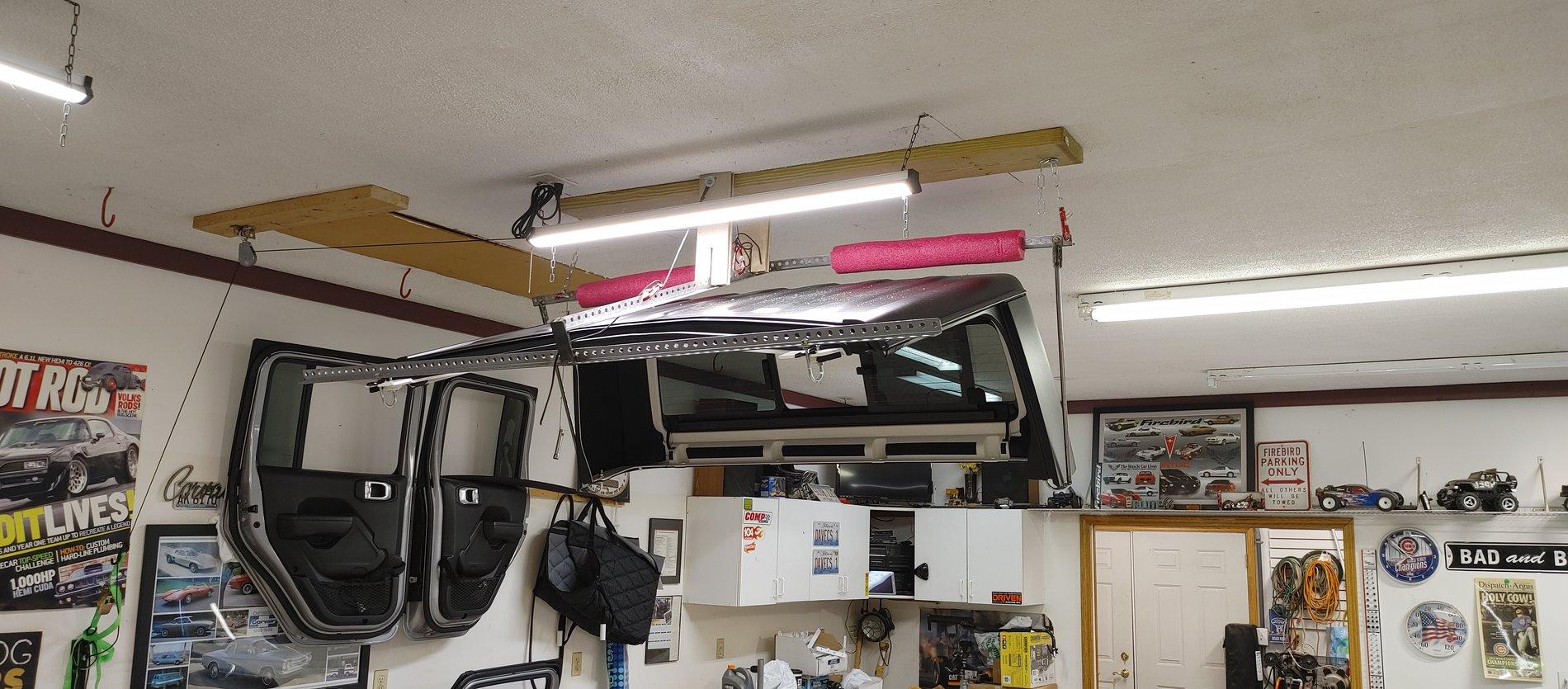 Jeep Gladiator Built my own hard top hoist 0816202101a