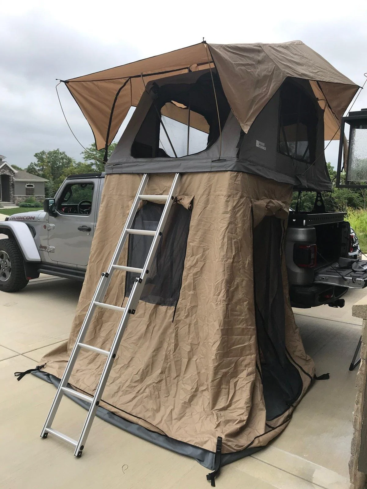 Jeep Gladiator DIY Bed Rack and Rails Jeep Tent Annex 1)