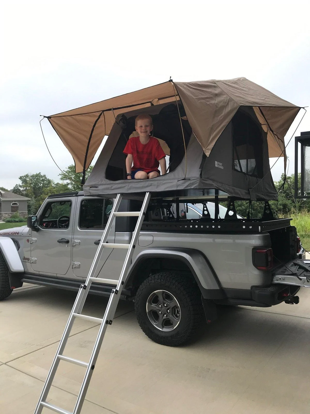 Jeep Gladiator RTT owners, are you satisfied with.. Jeep Tent Opened
