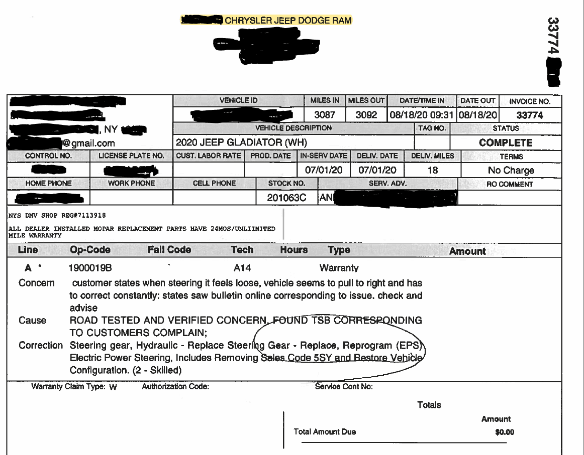 Jeep Gladiator New JT Gladiator Steering Issue TSB 08-074-20 (for "Improved Steering Feel") Capture.PNG