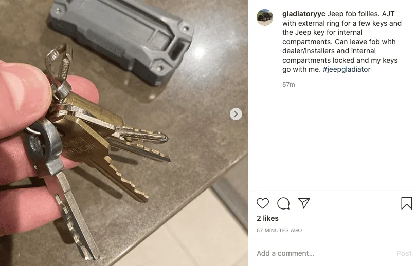Jeep Gladiator Key Fob Follies Screen Shot 2020-08-19 at 8.30.47 AM