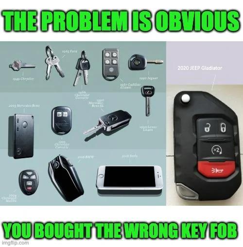 Jeep Gladiator Key Fob Follies 4bzmgt