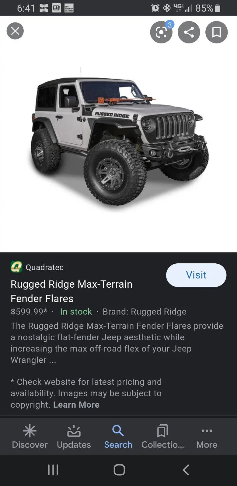 Jeep Gladiator Fender Flares - Narrowed to 3 Choices Screenshot_20200821-064145_Googl