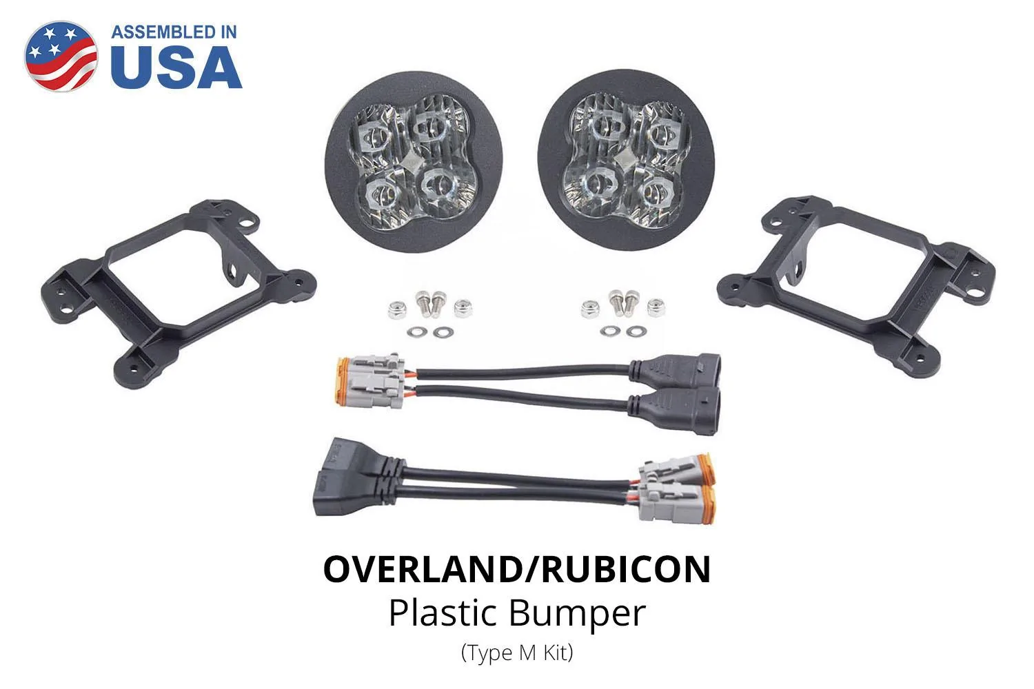 Jeep Gladiator NEW! SS3 LED Pods for Jeep Gladiators! | Diode Dynamics ss3_type_m_bumper_graphic_3 - Overland