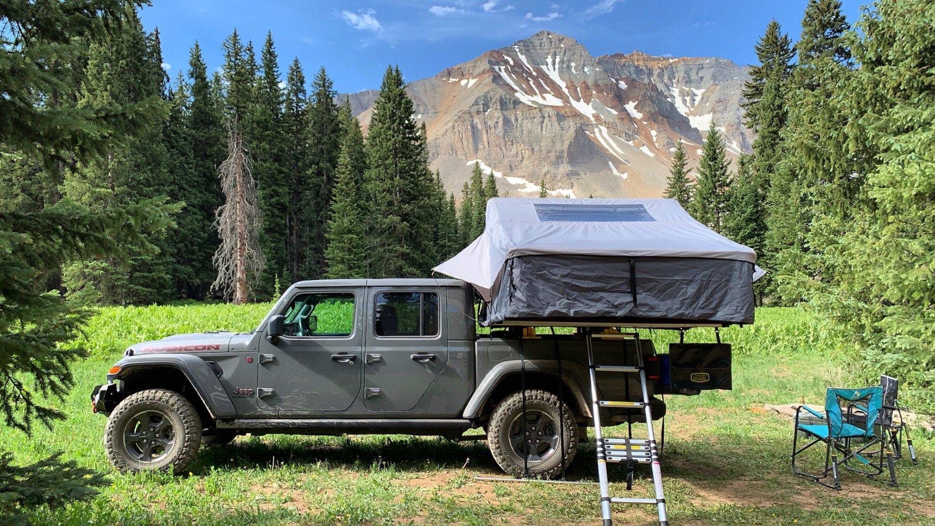 Jeep Gladiator Camping with your Gladiator Ophir Campsite