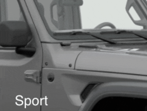 Jeep Gladiator Mojave cowl lights giphy
