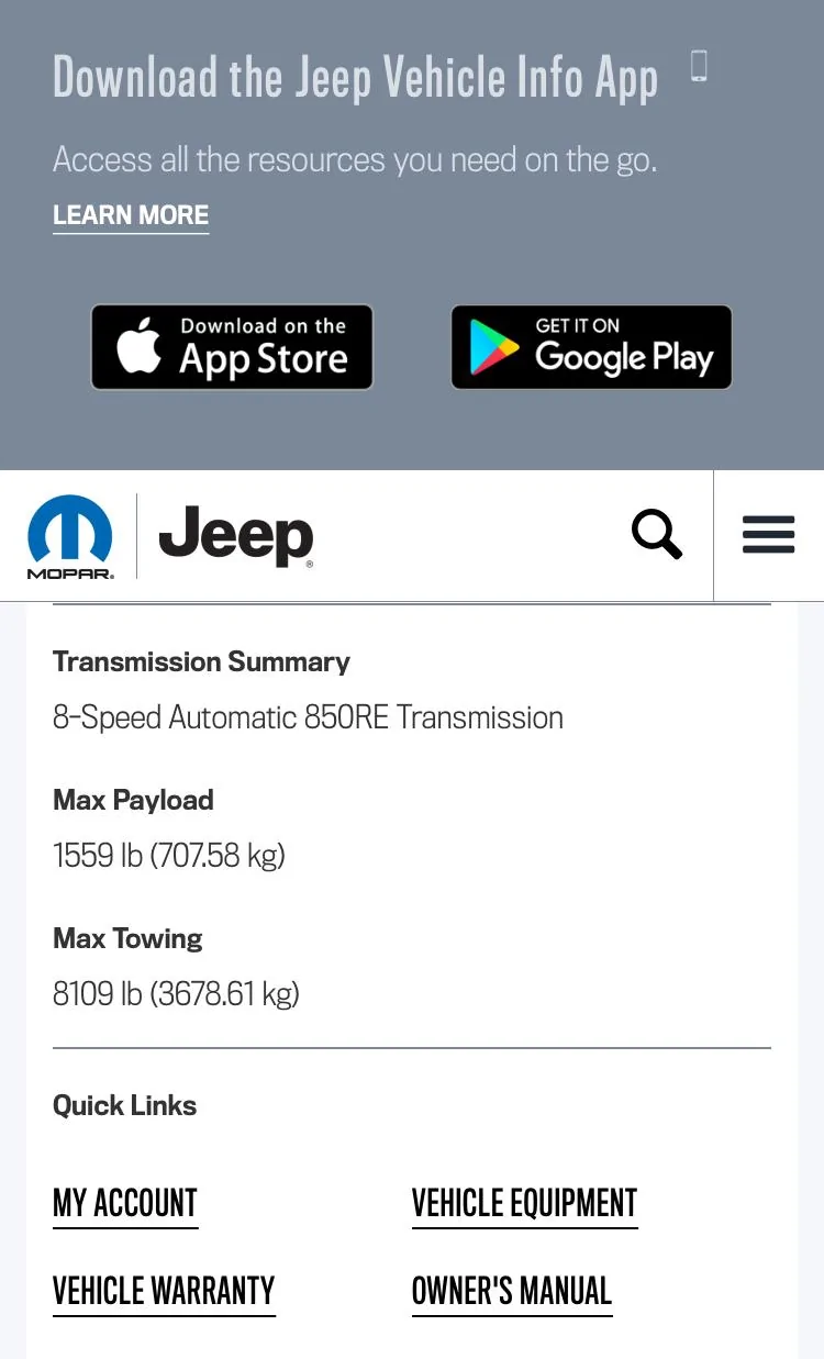Jeep Gladiator I have over 8000lbs towing capacity 6C55CA2F-16BB-402E-B38F-8E0F63389B0D