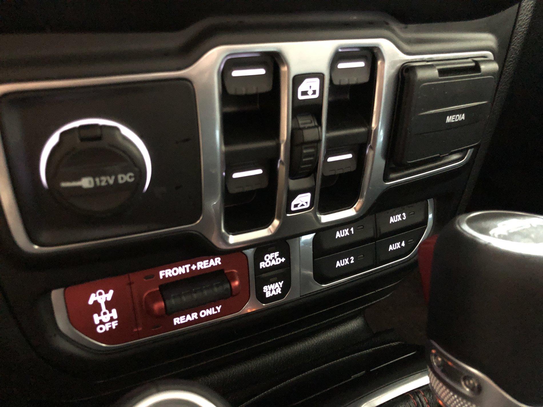 Jeep Gladiator Installed AUX switches on my JTR 561DF185-CB97-4F29-96D0-2887D3626A6F