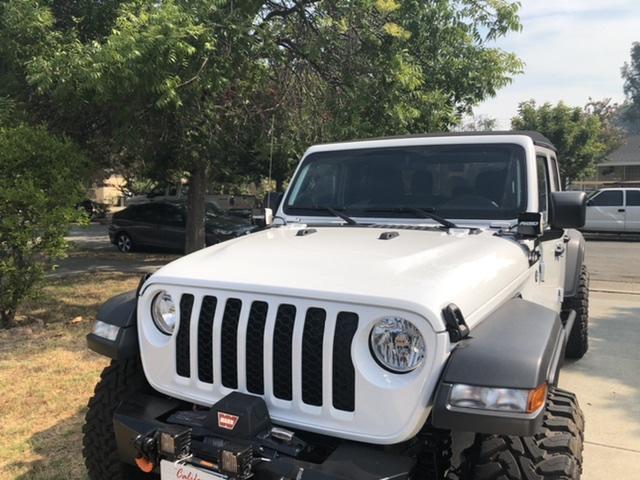 Jeep Gladiator Rigid Lights in White Casing vs Black 78203385-12B8-42AA-9C9F-DB11A0E0856A