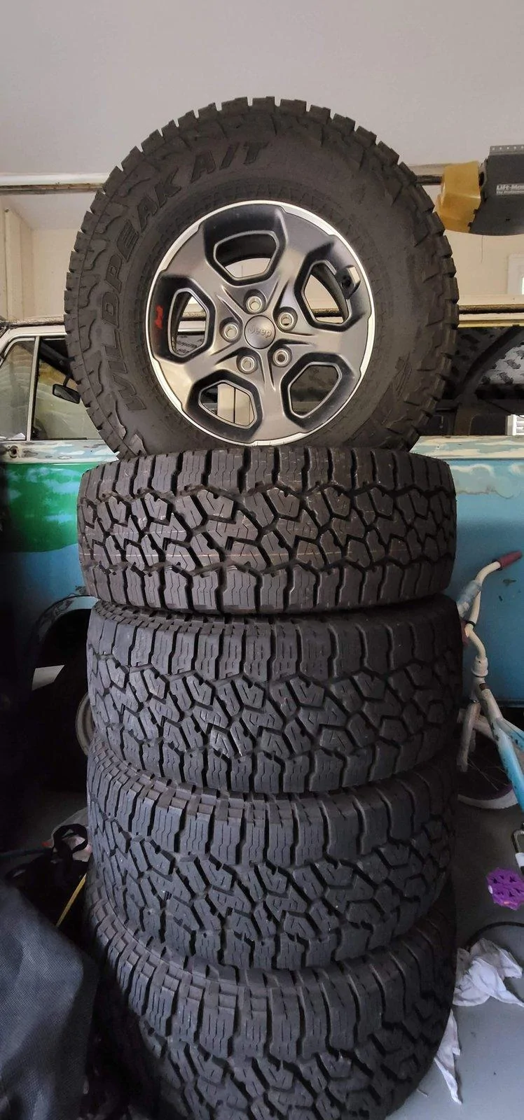 Jeep Gladiator Rubicon Wheels and Tires + TPMS (4) & Spare (1) 20200823_193052