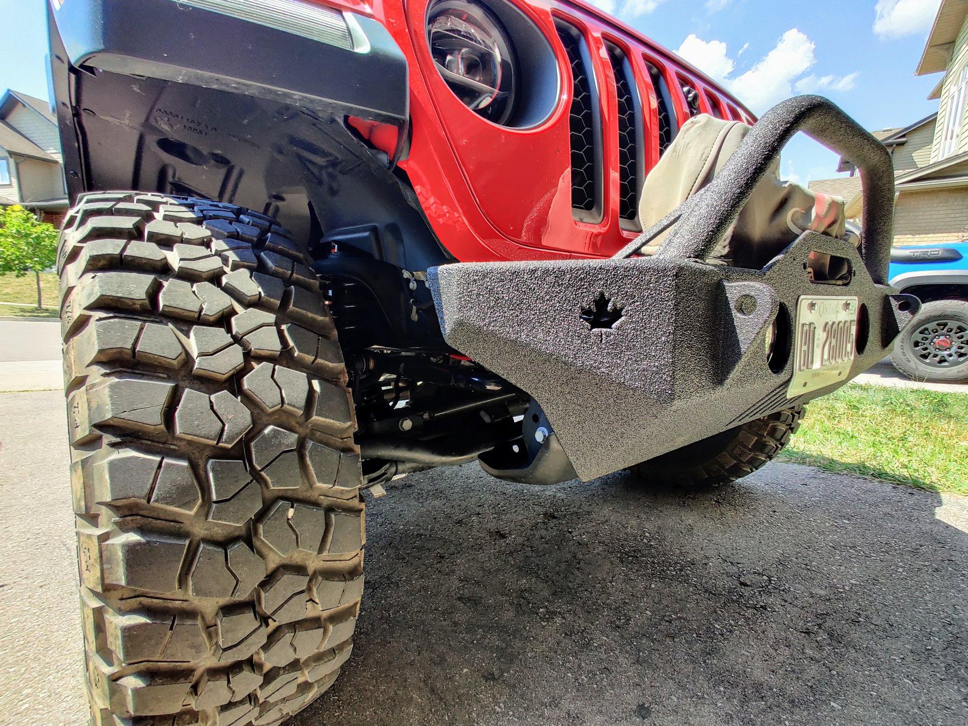 Jeep Gladiator Show me stubby bumpers options with skid plate IMG_20200823_131540
