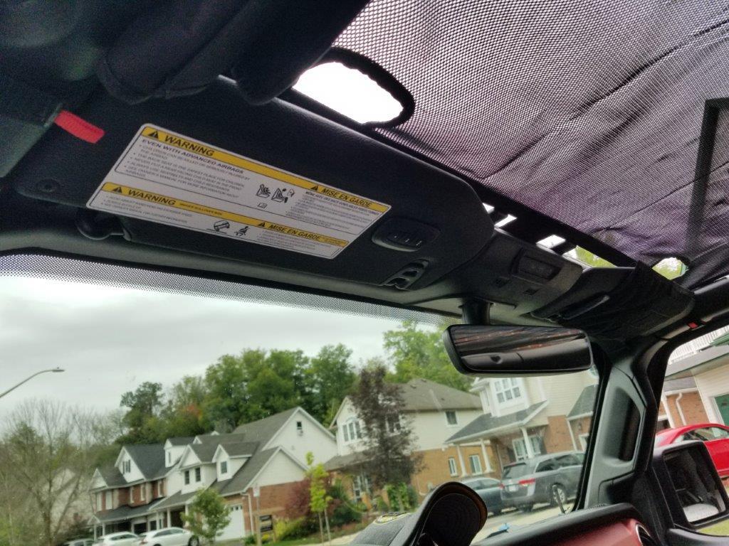 Jeep Gladiator It Fits! Rugged Ridge Eclipse Sun Shade for 2-Door JL 20200826_125838