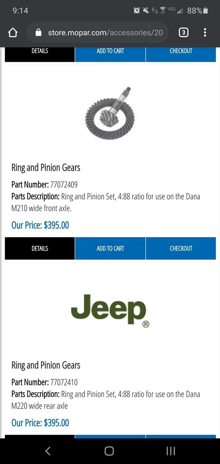 Jeep Gladiator Overland without Max Tow Package - Lift? Spacers? Screenshot_20200827-211402_Chrom