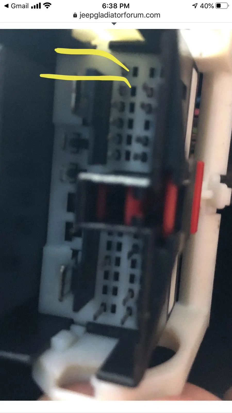 Jeep Gladiator Driver's Door Electrical Connection 19A898EE-3D24-4C88-824F-EBC1E0668AF8