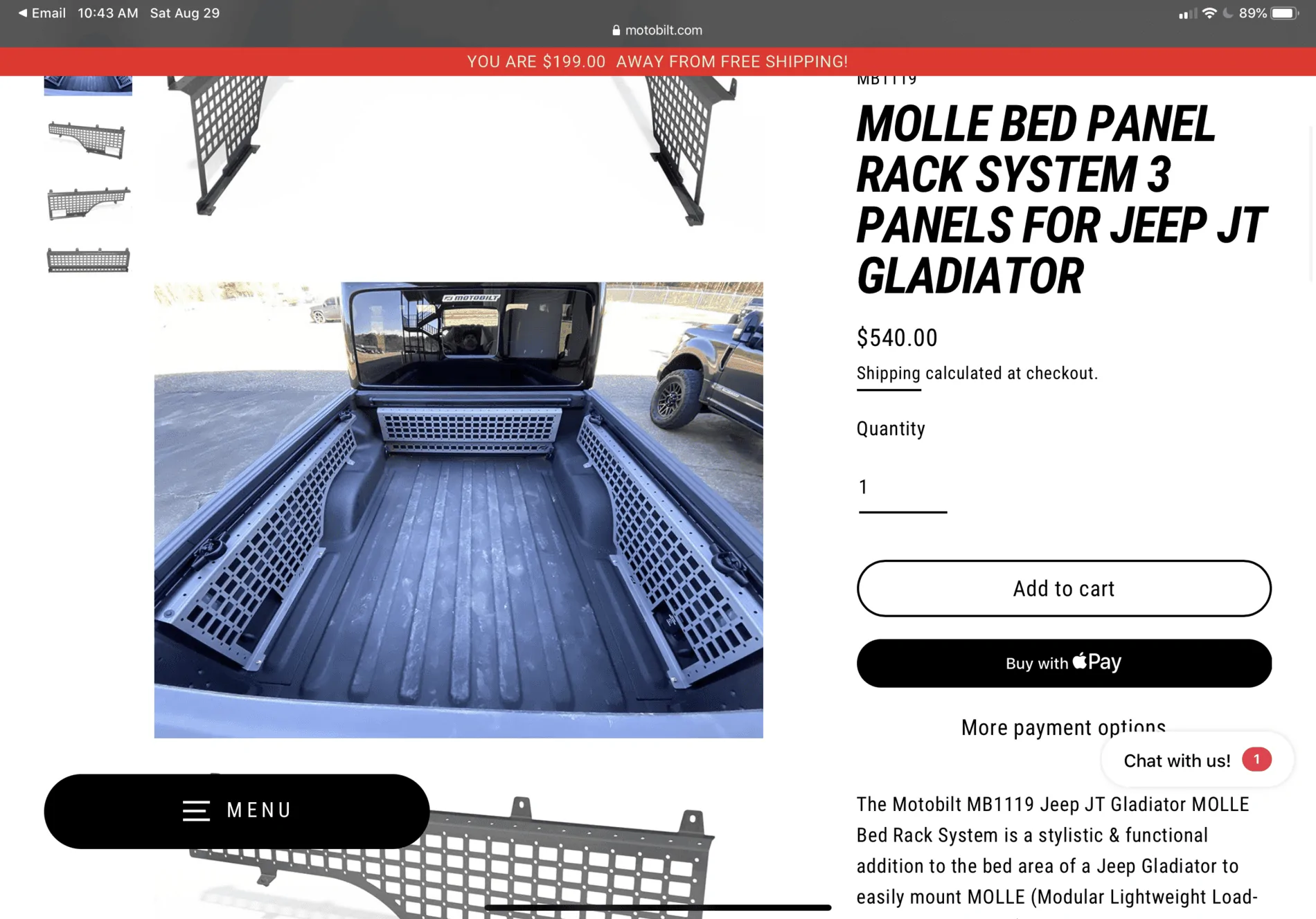 Jeep Gladiator BuiltRight vs Mopar bed rails BB6DD825-AF00-409B-BF34-BA355508CEA1