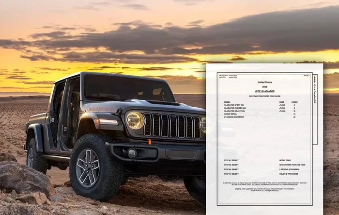 2026 Jeep Gladiator Order Guide Released