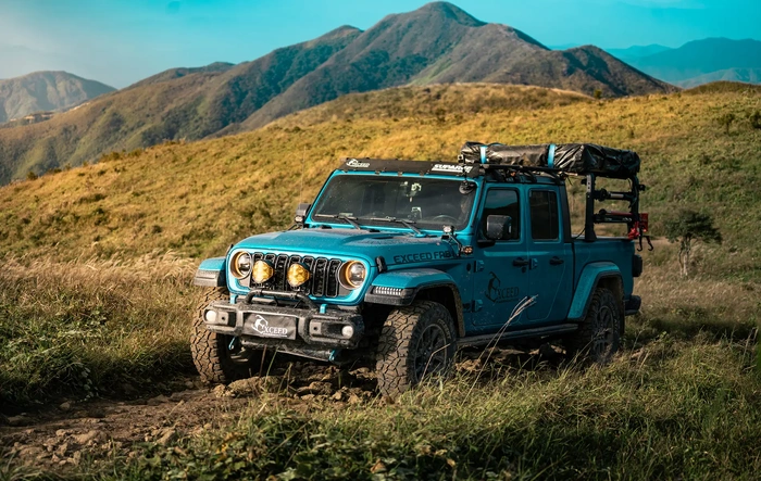 Some photos of our Gladiator in the mountains