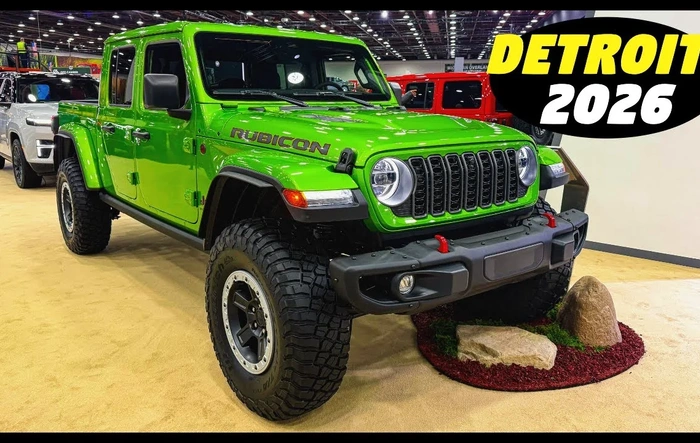 Jeep Gladiators and Wranglers at 2026 Detroit Auto Show