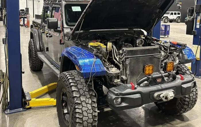AMW 405 345 HEMI engine conversion ... begins