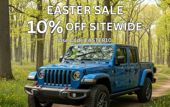 Jeep Gladiator Easter Sale – 10% Off Headliners + Free Shipping - Ends Sunday